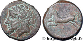 NUMIDIA - KINGDOM OF NUMIDIA - MASINISSA or MICIPSA
Type : Unité 
Date : c. 150 AC. 
Mint name / Town : Cirta, Numidie 
Metal : copper 
Diameter : 26,...