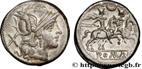 ROMAN REPUBLIC - ANONYMOUS
Type : Denier 
Date : c. 207 AC. 
Mint name / Town : Rome 
Metal : silver 
Millesimal fineness : 950  ‰
Diameter : 19,5  mm...