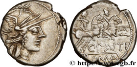 PLUTIA
Type : Denier 
Date : 121 AC. 
Mint name / Town : Rome 
Metal : silver 
Millesimal fineness : 950  ‰
Diameter : 18  mm
Orientation dies : 9  h....