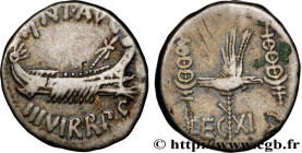 MARCUS ANTONIUS
Type : Denier 
Date : 32-31 AC. 
Mint name / Town : Patras 
Metal : silver 
Millesimal fineness : 750  ‰
Diameter : 18  mm
Orientation...