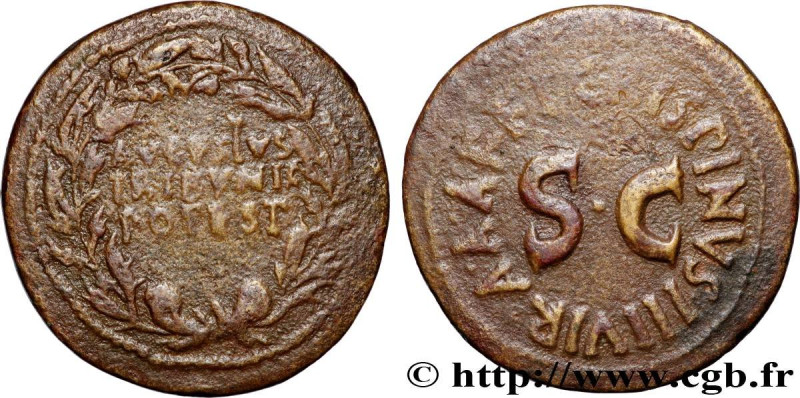 AUGUSTUS
Type : Dupondius 
Date : 18 av. JC 
Mint name / Town : Rome 
Metal : co...