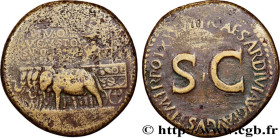 AUGUSTUS
Type : Sesterce 
Date : 35-36 
Mint name / Town : Rome 
Metal : orichalch 
Diameter : 34  mm
Orientation dies : 12  h.
Weight : 24,72  g.
Rar...