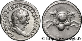 DIVUS VESPASIAN
Type : Denier 
Date : 80 
Mint name / Town : Rome 
Metal : silver 
Millesimal fineness : 900  ‰
Diameter : 18,5  mm
Orientation dies :...