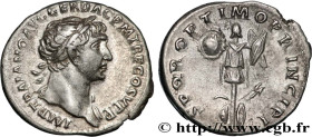 TRAJANUS
Type : Denier 
Date : 107 
Mint name / Town : Rome 
Metal : silver 
Millesimal fineness : 900  ‰
Diameter : 17,5  mm
Orientation dies : 6  h....