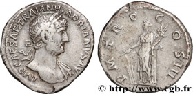 HADRIAN
Type : Denier 
Date : 121 
Mint name / Town : Rome 
Metal : silver 
Millesimal fineness : 900  ‰
Diameter : 19  mm
Orientation dies : 6  h.
We...