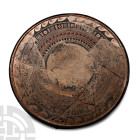 Very Large Cypriot Terracotta Bichrome Ware Plate