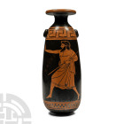 Greek Terracotta Attic Red-Figure Alabastron