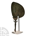 Archaic Greek Bronze Patera with Kouros Handle