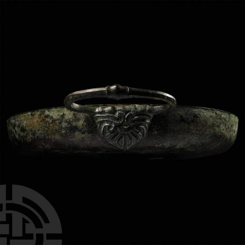 Hellenistic Bronze Bowl with High Rim

4th-3rd century B.C. Deep sidewall, han...