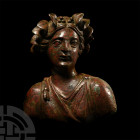 Hellenistic Bronze Protome of a Maenad