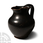 Greek Black-Glazed Trefoil Oinochoe