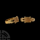 Byzantine Gold Ring with Foliate Motifs