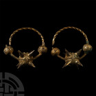 Byzantine Silver-Gilt Temple Ring Pair
