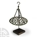 Byzantine Bronze Polycandelon with Cross