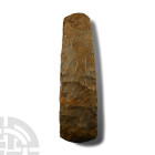 Massive Stone Age Thin-Butted Knapped Axe Head