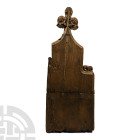 Medieval Wooden Lion Pew
