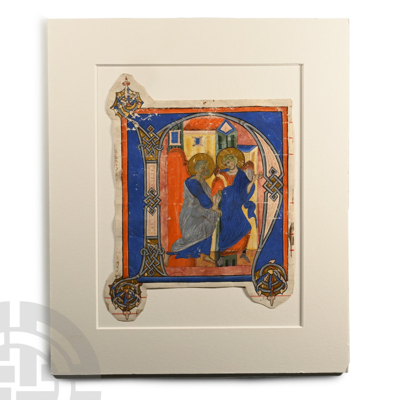 Medieval Choir Book Manuscript Page

Italy, 13th century A.D. Rectangular port...