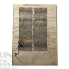 Medieval First Epistle of St. John Manuscript from a Latin Bible