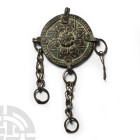 Byzantine Bronze Floral Chain Junction
