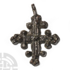 Byzantine Pewter Jerusalem Cross Pendant
