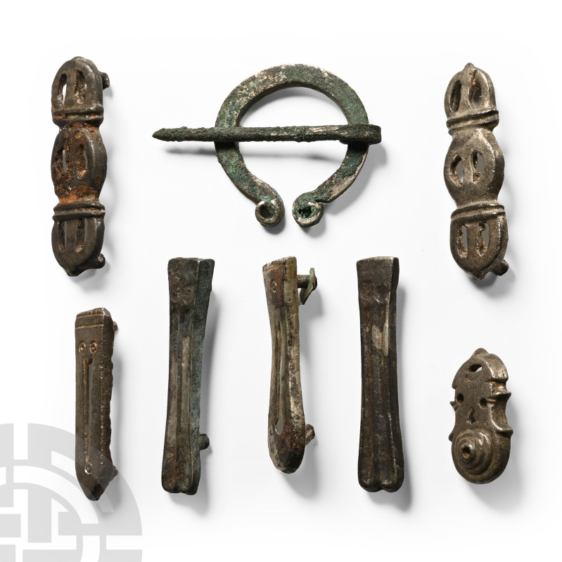 Byzantine Silver Artefact Group

7th century A.D. Including belt fittings, pen...