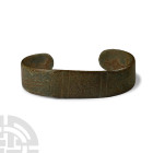Viking Period Bronze Decorated Bracelet