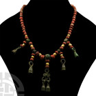 Viking Age Bead and Bronze Pendant Necklace