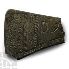 Viking Decorated Bronze Axehead Section