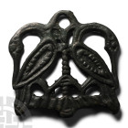 Viking Age Bronze Firesteel with Storks