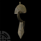 Frankish Bronze Radiate-Headed Brooch