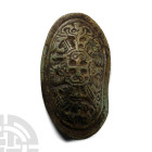 Viking Bronze Borre Style Tortoise Brooch