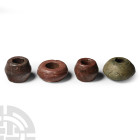 Viking Stone and Bronze Spindle Whorl Collection