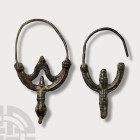 Viking Age Bronze Earring Pair