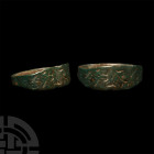 Viking Bronze Ring with Meandering Serpent