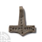 Viking Age Silver Thor's Hammer Pendant