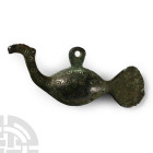 Viking Bronze Decorated Bird Pendant