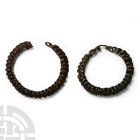 Viking Age Bronze Coiled Bracelet Pair