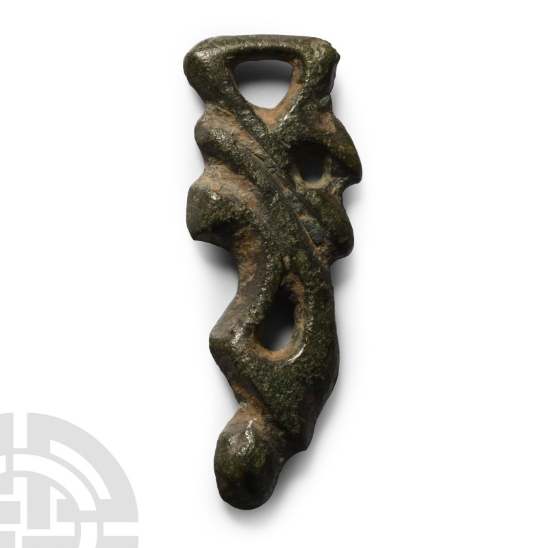 Viking Bronze Ringerike Strap End

Circa 10th century A.D. Modelled in the hal...