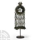 Viking Age Bronze Double Dragon Brooch with Foot Dangles