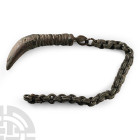 Viking Bronze 'Bear's Tooth' Amulet with Chain