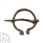Viking Period Twisted Silver Penannular Brooch