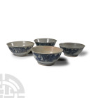 Tek Sing Treasure Shipwreck Glazed Blue and White Bowl Set