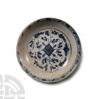 Tek Sing Treasure Shipwreck Glazed Blue and White Plate