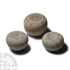 Hoi An Cargo Shipwreck Glazed Blue and White Lidded Box Collection