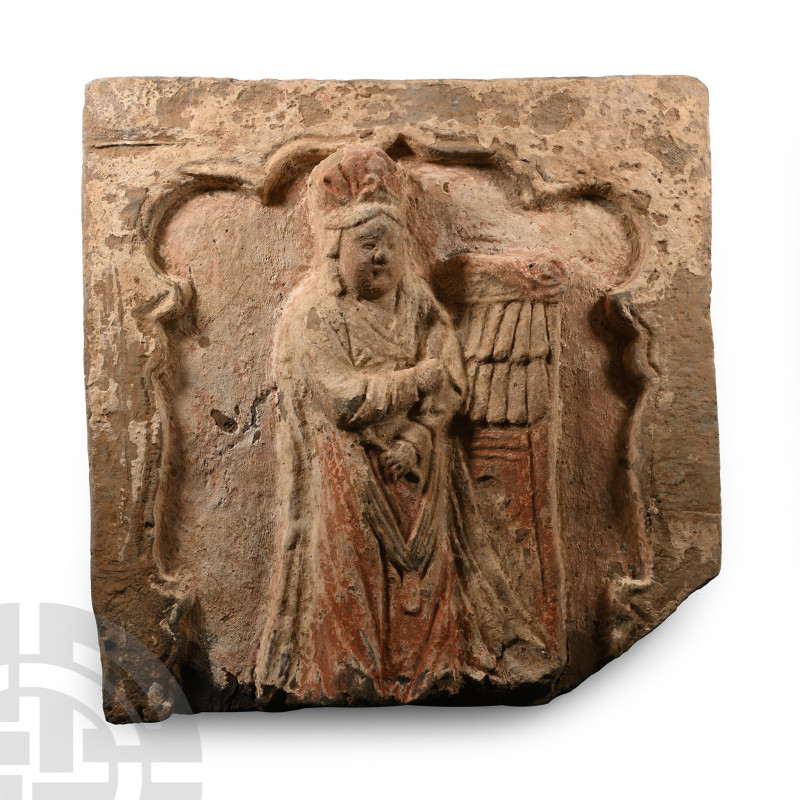 Chinese Song Terracotta Tile with Musician

Song Dynasty, 960-1279 A.D. or lat...
