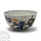 Nanking Cargo Shipwreck Gilt Glazed Blue and White Tea Bowl