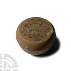 Hoi An Cargo Shipwreck Glazed Blue and White Lidded Box with Lion