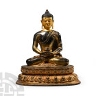 Sino-Tibetan Gilt Bronze Buddha Statue
