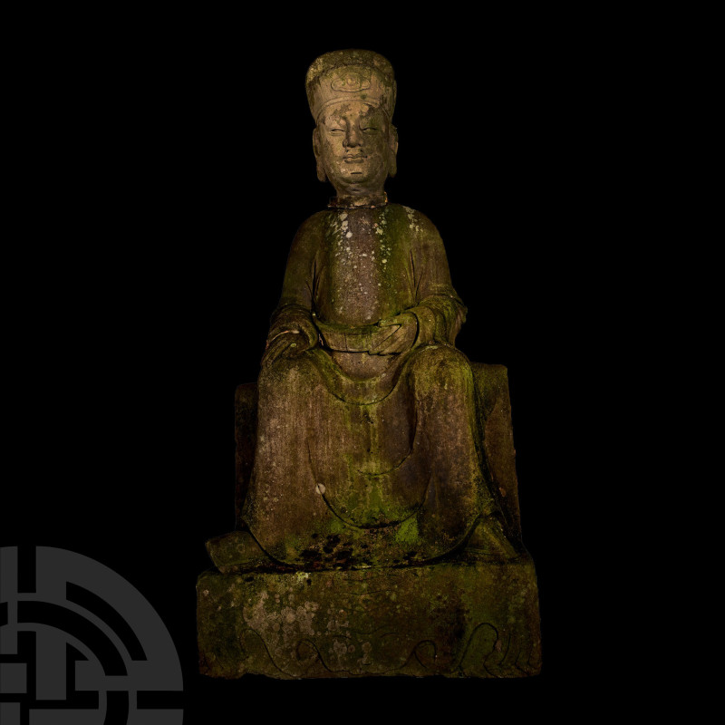 Chinese Qing Seated Stone Figure

Qing Dynasty, 1644-1911 A.D. or later. Seate...
