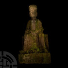 Chinese Qing Seated Stone Figure